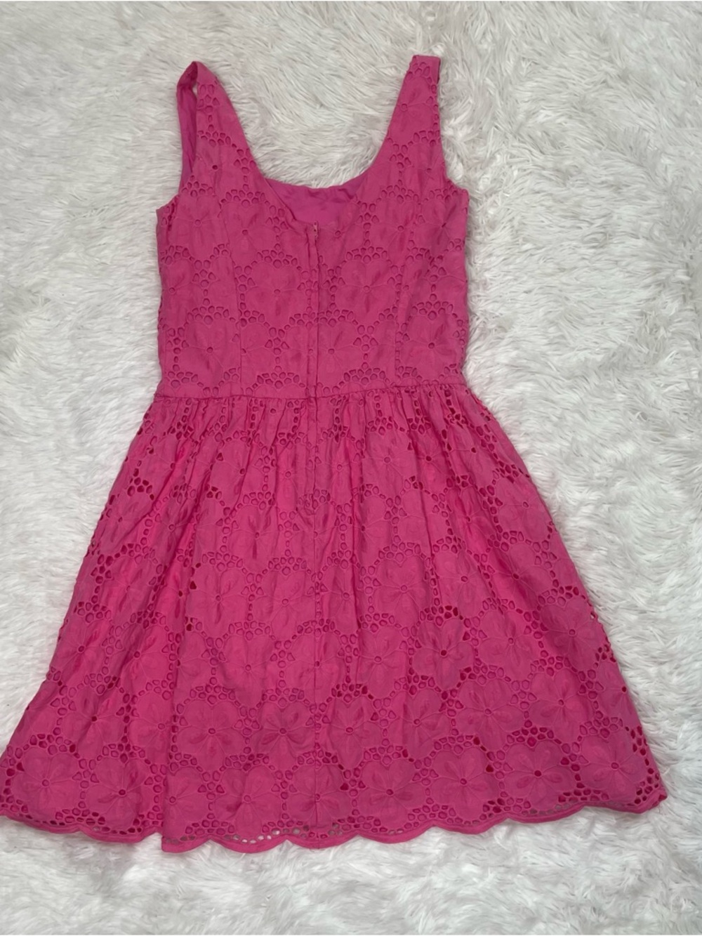 Lilly Pulitzer Pink Eyelet Midi Dress - Picture 2 of 10